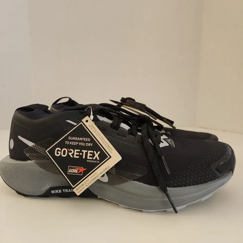 Nike Mens Pegasus Trail 5 Gore-TEX Black/Grey/Grey/Anthracite 10 Medium - Picture 2 of 10